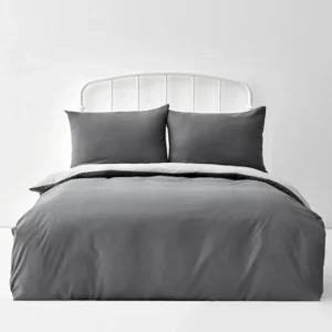 Duvet Cover Set, Double, Grey