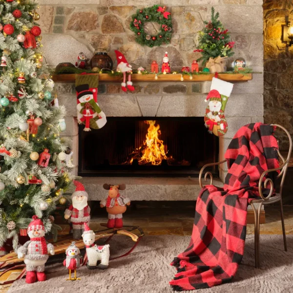 Mountain Blanket, Red Black - Image 2