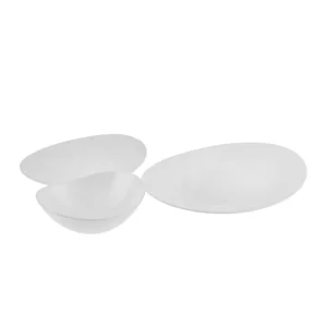 White Pure 12-Piece Opal Glass Dinner Set for 4 People, White