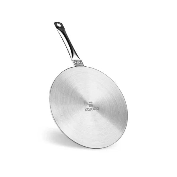 Stainless Steel Induction Hob Plate Adapter, 23.5cm, Grey