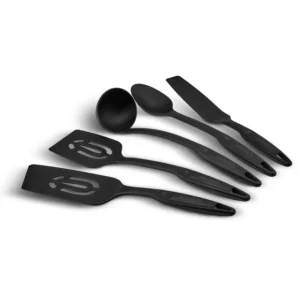 Maestro 5-piece Plastic Kitchen Utensil Set, Black